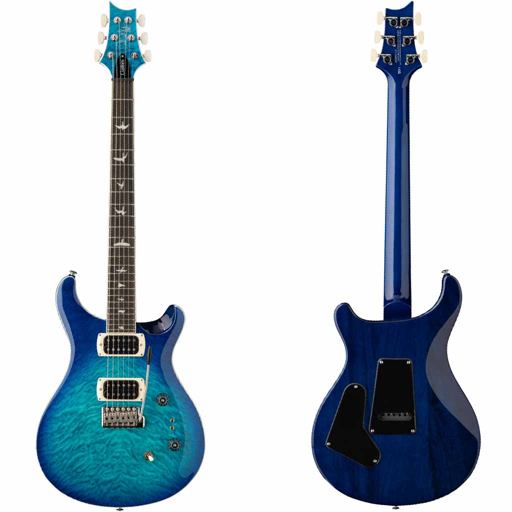 ギター PRS SE CUSTOM24 blue PRS SE Custom 24-08 Quilt Electric Guitar - Lake Blue Paul Reed