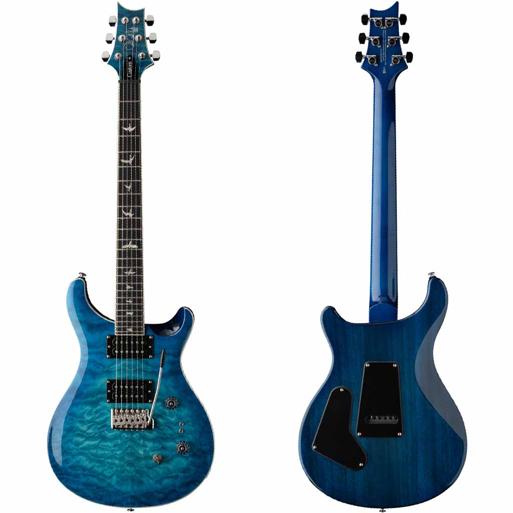 Paul Reed Smith Custom 24-08 Quilt Electric Guitar in Lake Blue