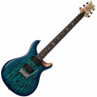 Paul Reed Smith SE Custom 24 Burled Ash Limited Edition Electric Guitar in Lake Blue