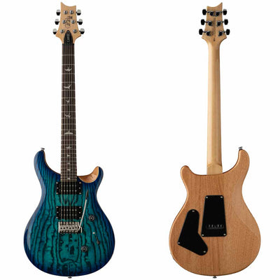 Paul Reed Smith SE Custom 24 Burled Ash Limited Edition Electric Guitar in Lake Blue