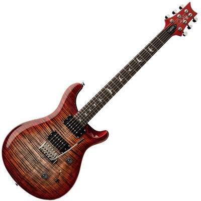 Paul Reed Smith SE Custom 24 Electric Guitar in Charcoal Cherry Burst