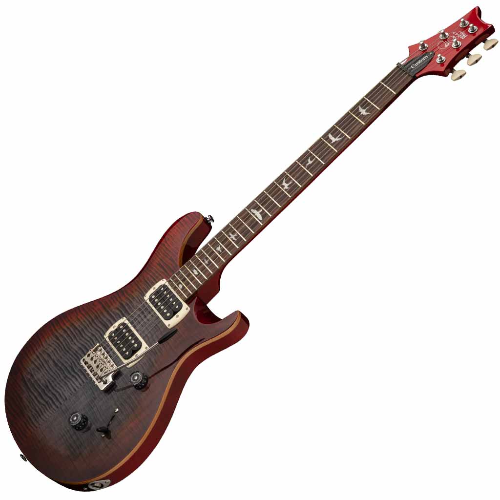 PRS SE Custom 24 Electric Guitar in Charcoal Cherry Burst