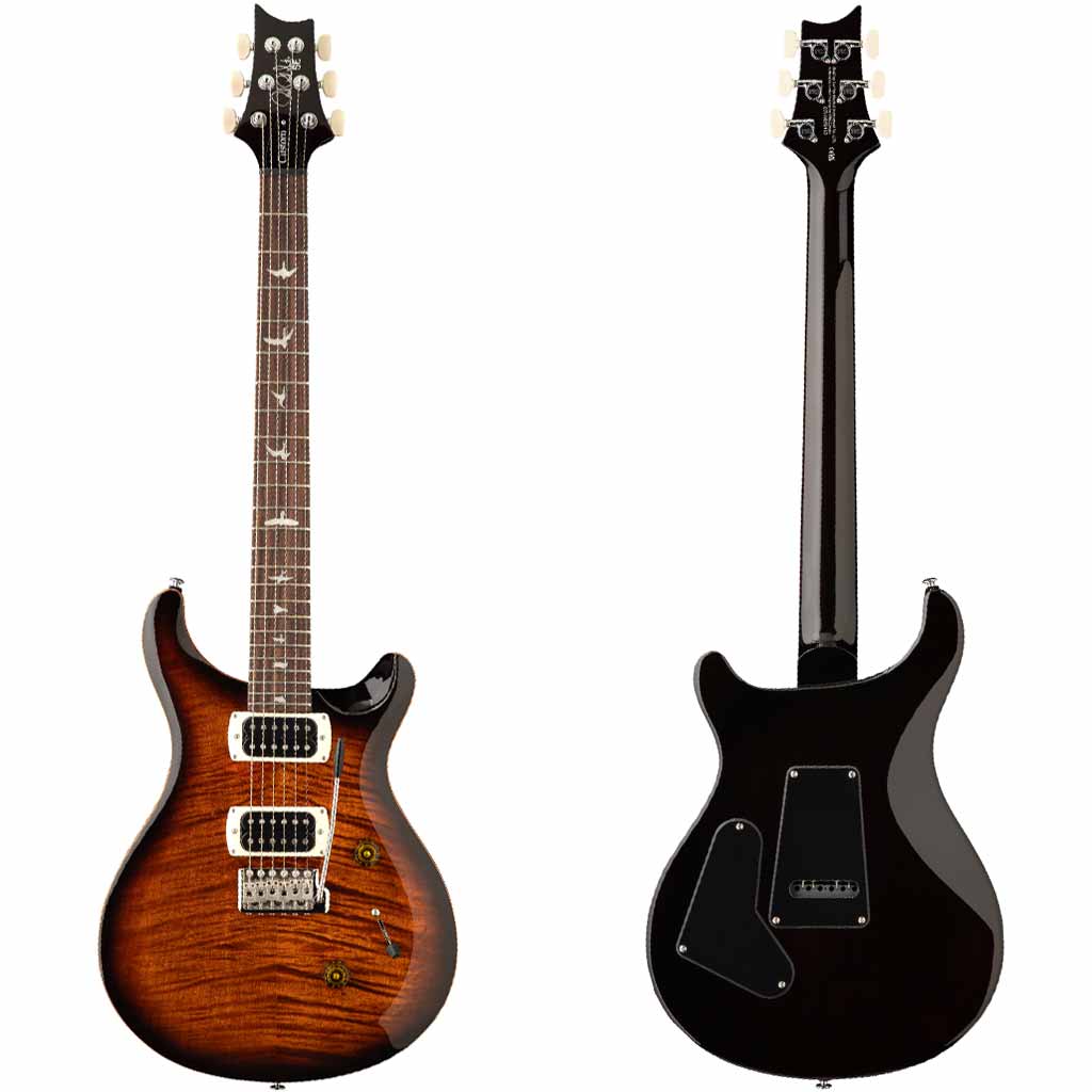 PRS SE Custom 24 Electric Guitar - Black Gold Sunburst Paul Reed