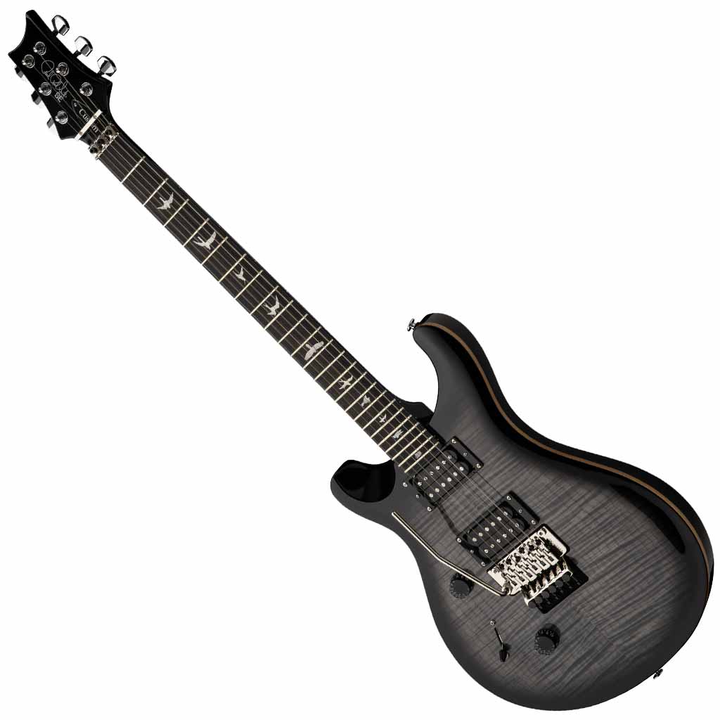 Paul Reed Smith SE Custom 24 'Floyd' Lefty Electric Guitar in Charcoal Burst