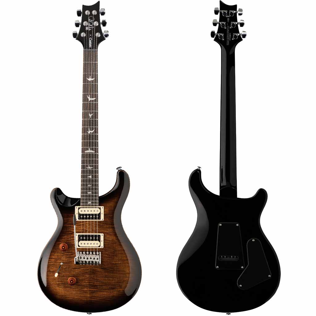 Paul Reed Smith SE Custom 24 Lefty Electric Guitar in Black Gold Burst