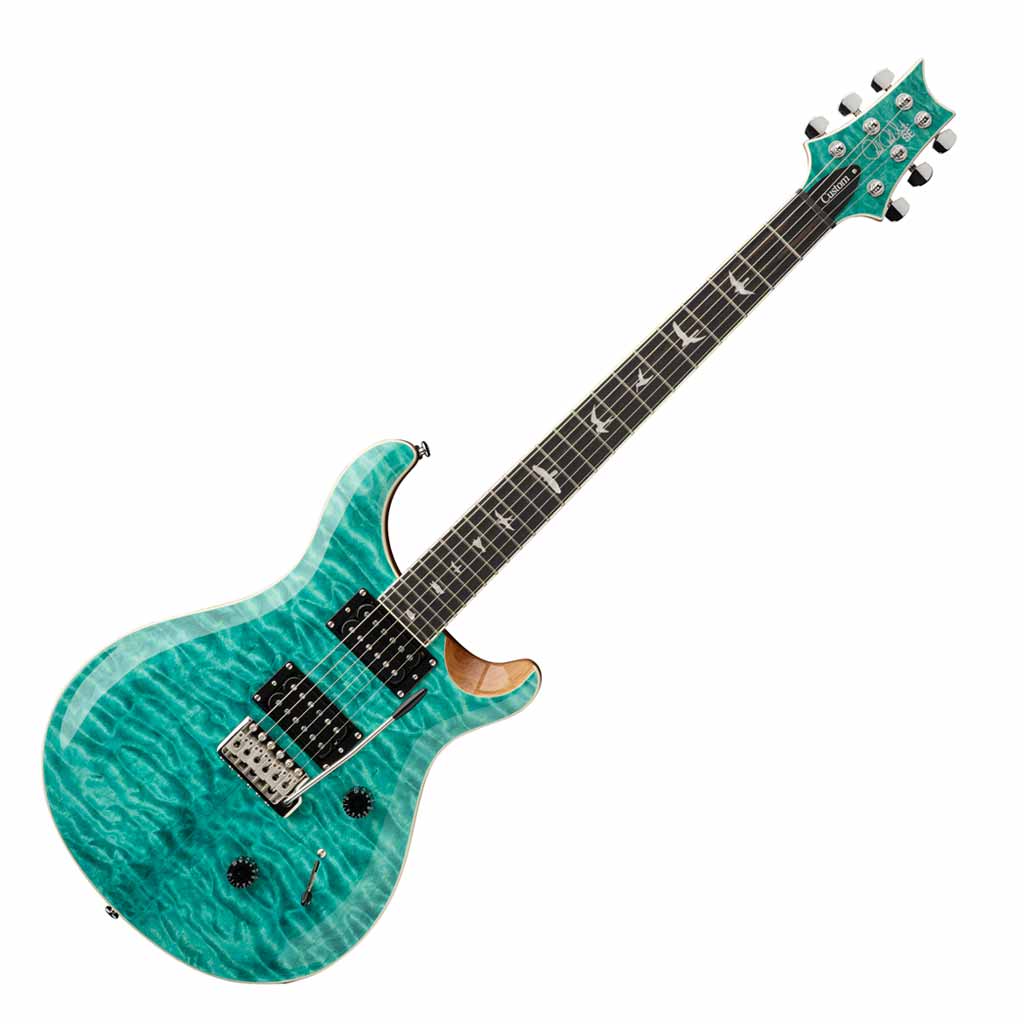 Paul Reed Smith SE Custom 24 Quilt Electric Guitar - Turquoise Paul Reed  Smith Electric Guitar The PRS SE Custom 24 Quilt brings the original PRS to  the more-accessible SE Series with