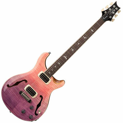 PRS SE Ed Sheeran Hollowbody I Piezo Baritone Electric Guitar in Pink Ombre
