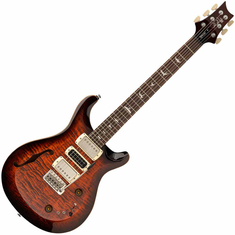 PRS SE Special Semi-Hollow Electric Guitar in Orange Tiger Smokeburst