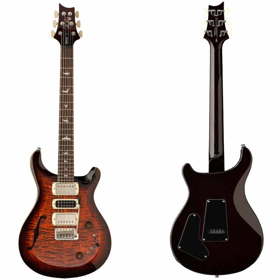 PRS SE Special Semi-Hollow Electric Guitar in Orange Tiger Smokeburst