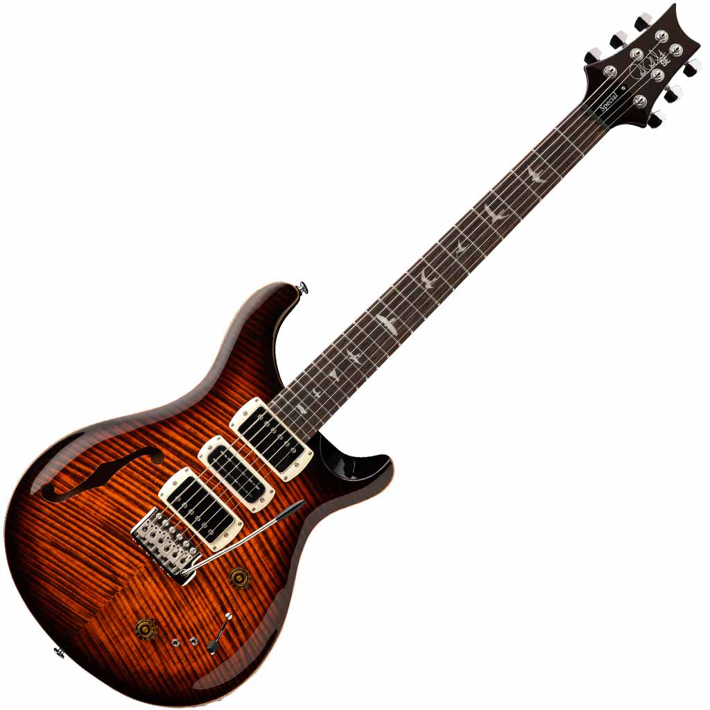 Paul Reed Smith SE Special Semi-Hollow Electric Guitar in Orange Tiger Smokeburst