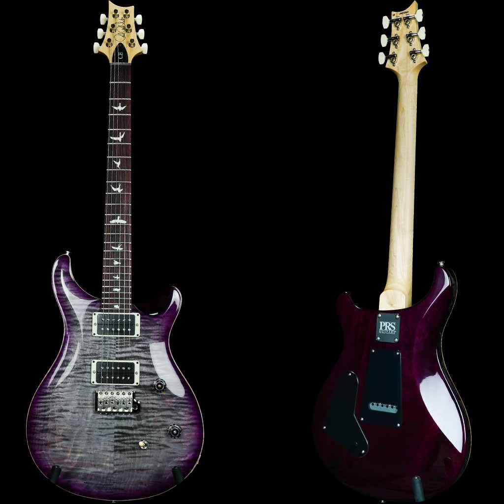 Paul Reed Smith CE 24 Electric Guitar in Faded Gray Black Purple Burst