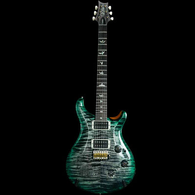 PRS Custom 24 Piezo Electric Guitar in Charcoal Abalone Edgeburst