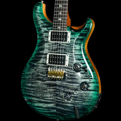 PRS Custom 24 Piezo Electric Guitar in Charcoal Abalone Edgeburst