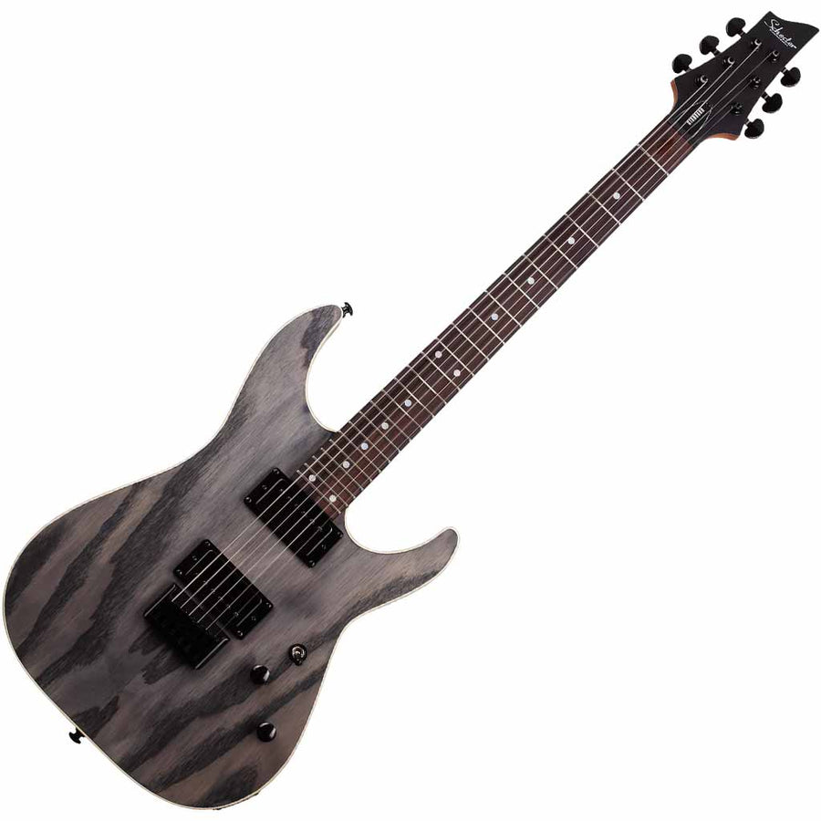 Schecter C-1 Standard Electric Guitar in Charcoal Satin