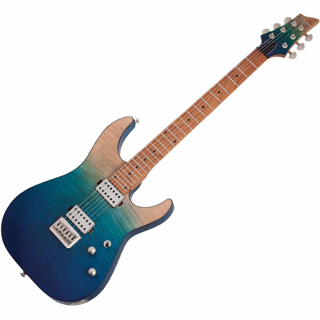 Schecter C-1 Standard Plus Electric Guitar in Blue Fade