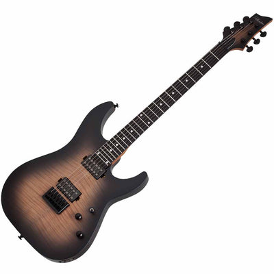 Schecter C-1 Standard Plus Electric Guitar in Ember Burst