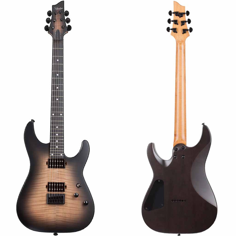 Schecter C-1 Standard Plus Electric Guitar in Ember Burst