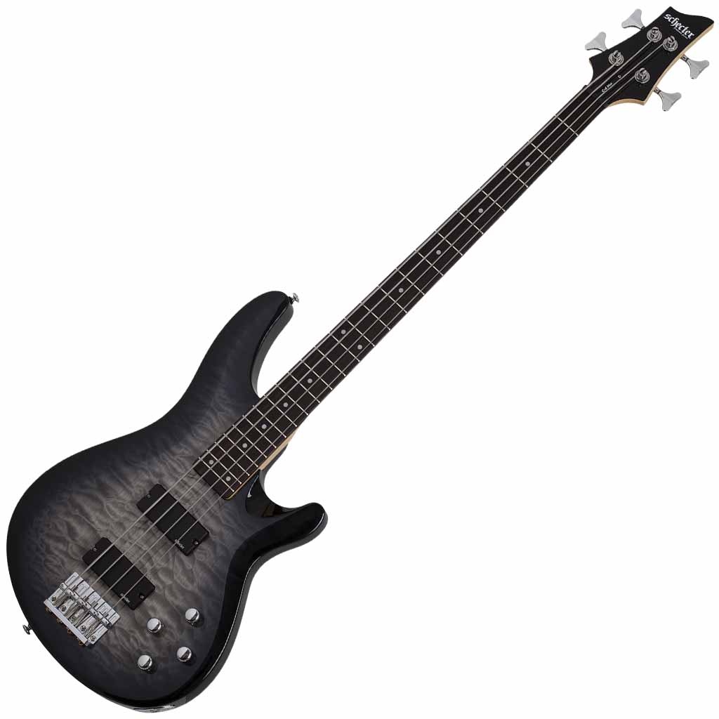 Schecter C-4 Plus 4 String Bass Guitar - Charcoal Burst