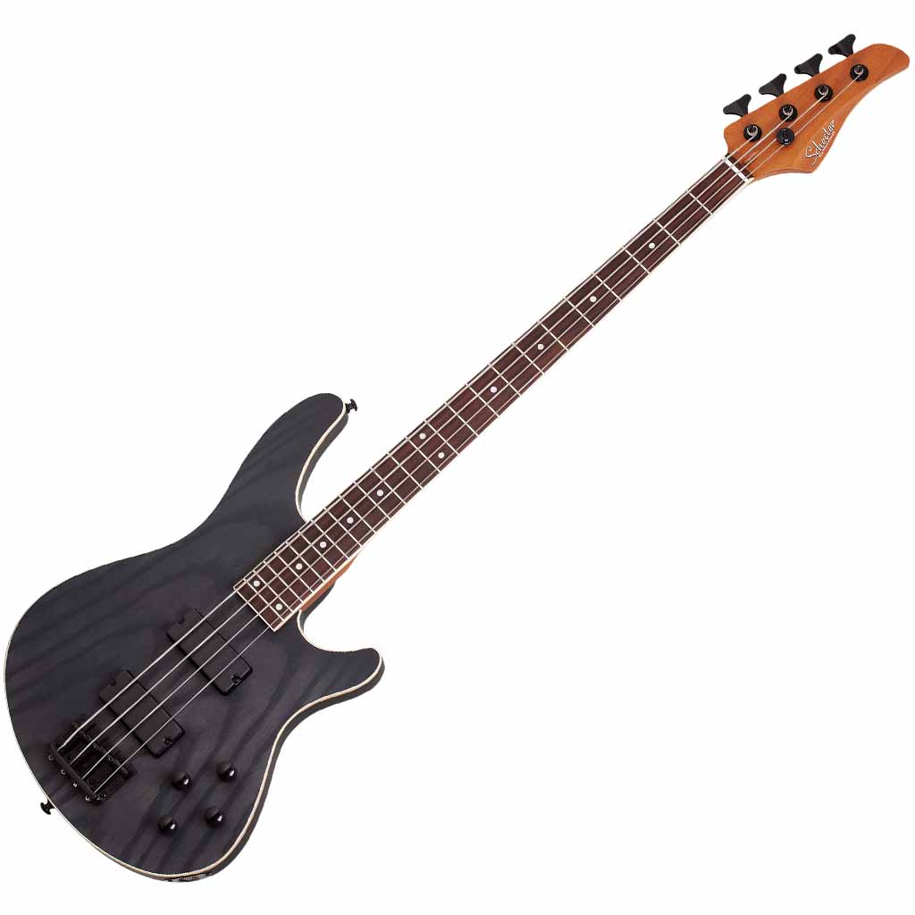 Schecter C-4 Standard 4-String Bass Guitar in Charcoal Satin