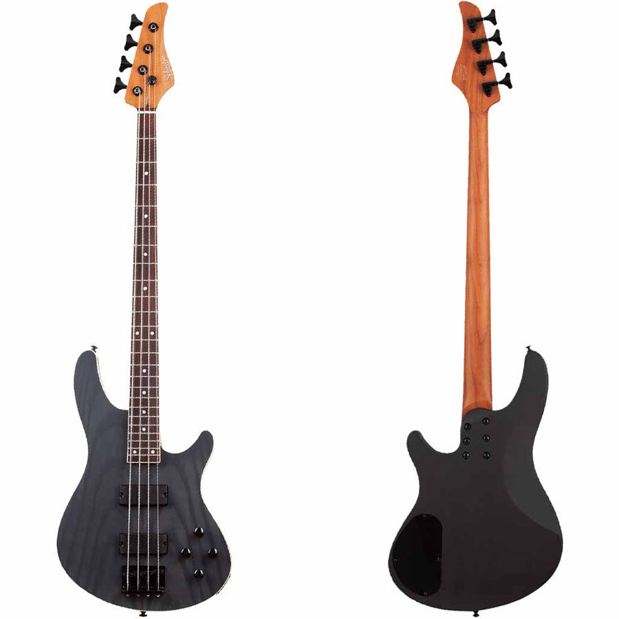 Schecter C-4 Standard 4-String Bass Guitar in Charcoal Satin