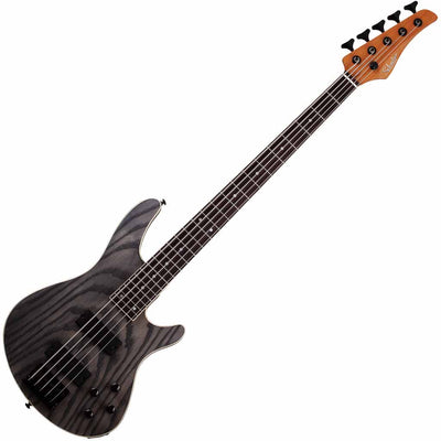 Schecter C-5 Standard 5-String Bass Guitar in Charcoal Satin