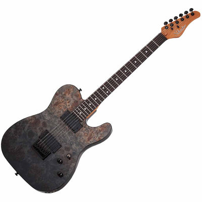 Schecter PT Standard Electric Guitar in Black Fade Burst Burl