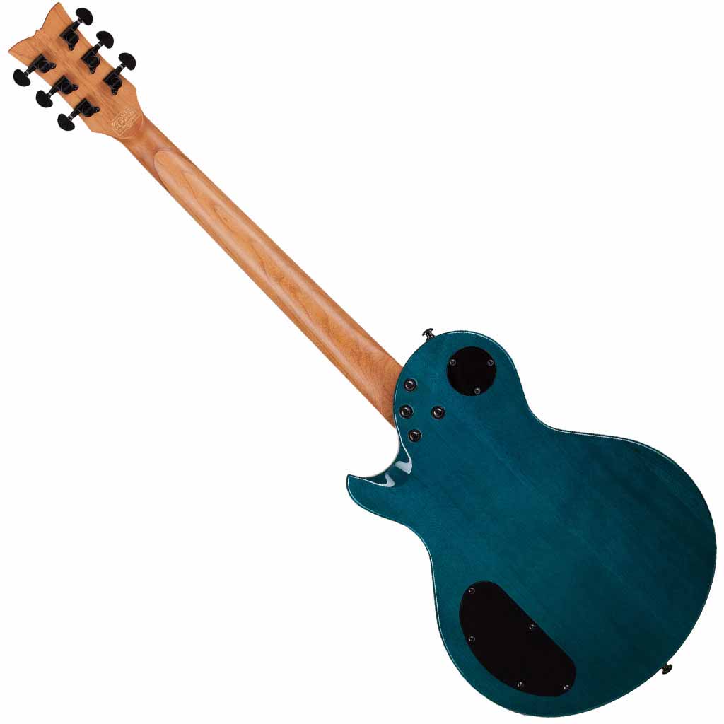 Schecter Solo-II Standard Electric Guitar in Ocean Blue Burst Burl