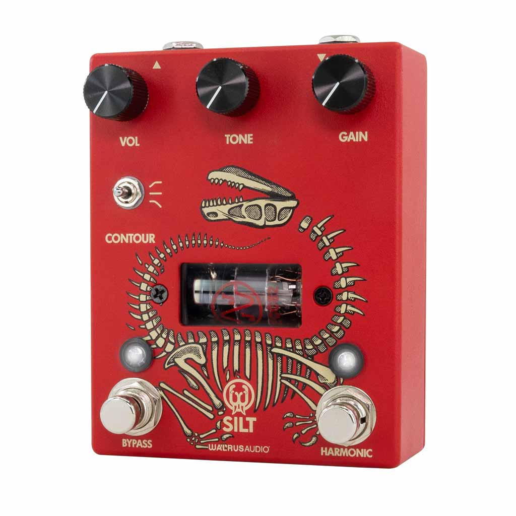 Walrus Audio Silt Harmonic Fuzz Guitar Effects Pedal in Red