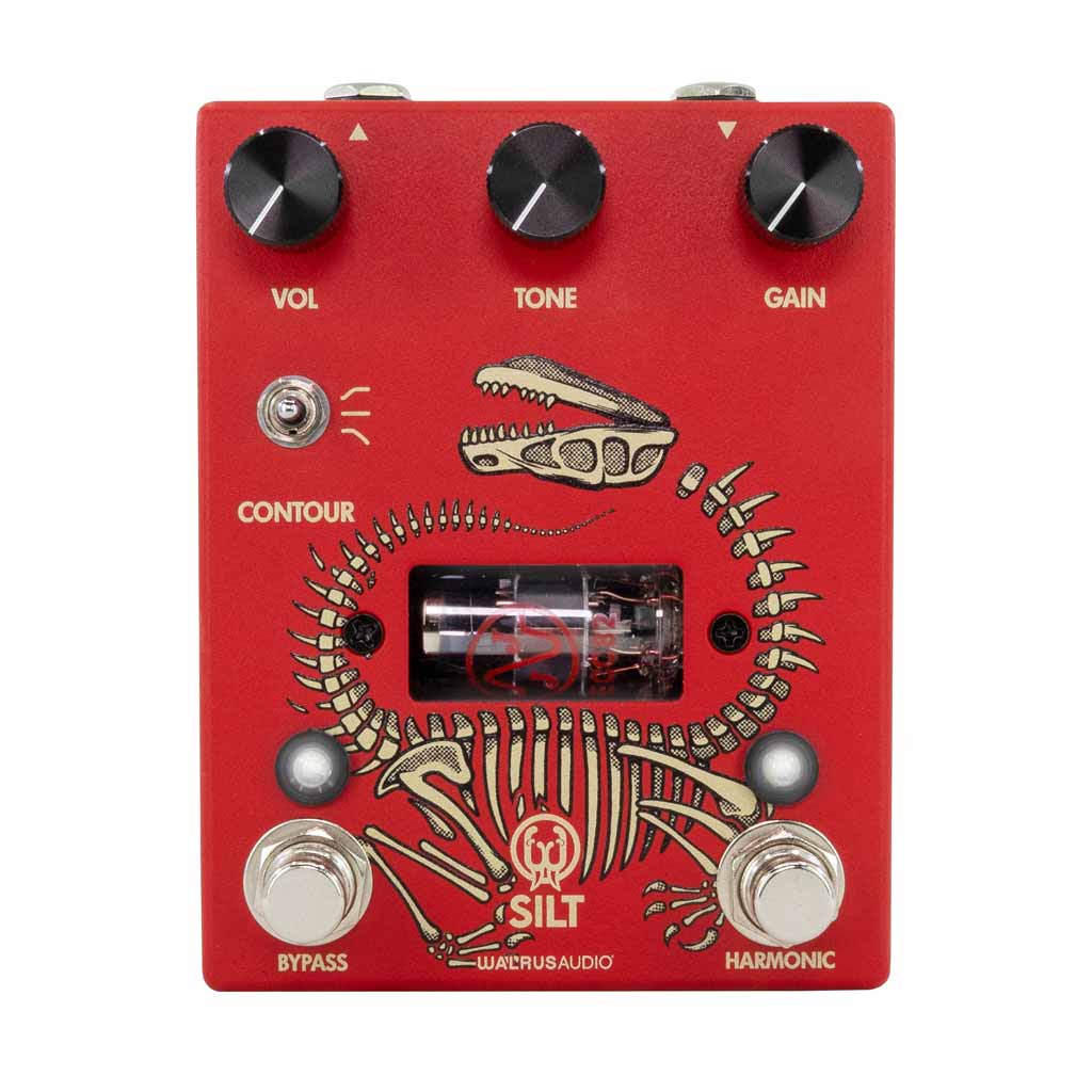Walrus Audio Silt Harmonic Fuzz Guitar Effects Pedal in Red