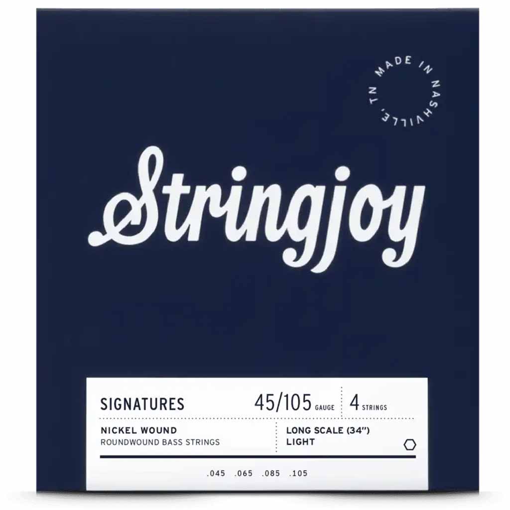 Stringjoy Signatures 45-105 Light Gauge 4-String Bass Guitar Strings