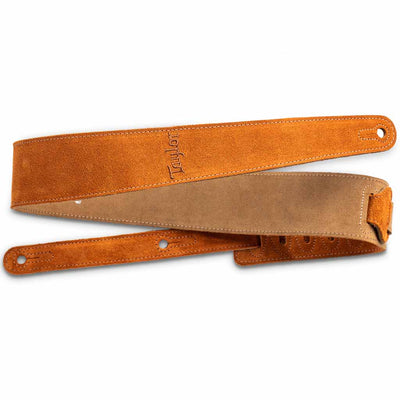 Taylor Embroidered Suede Guitar Strap Honey