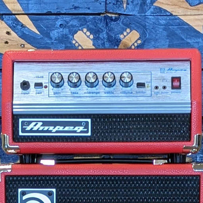 Used Ampeg Micro VR Head and SVT 210 AV Cab Limited Edition Red