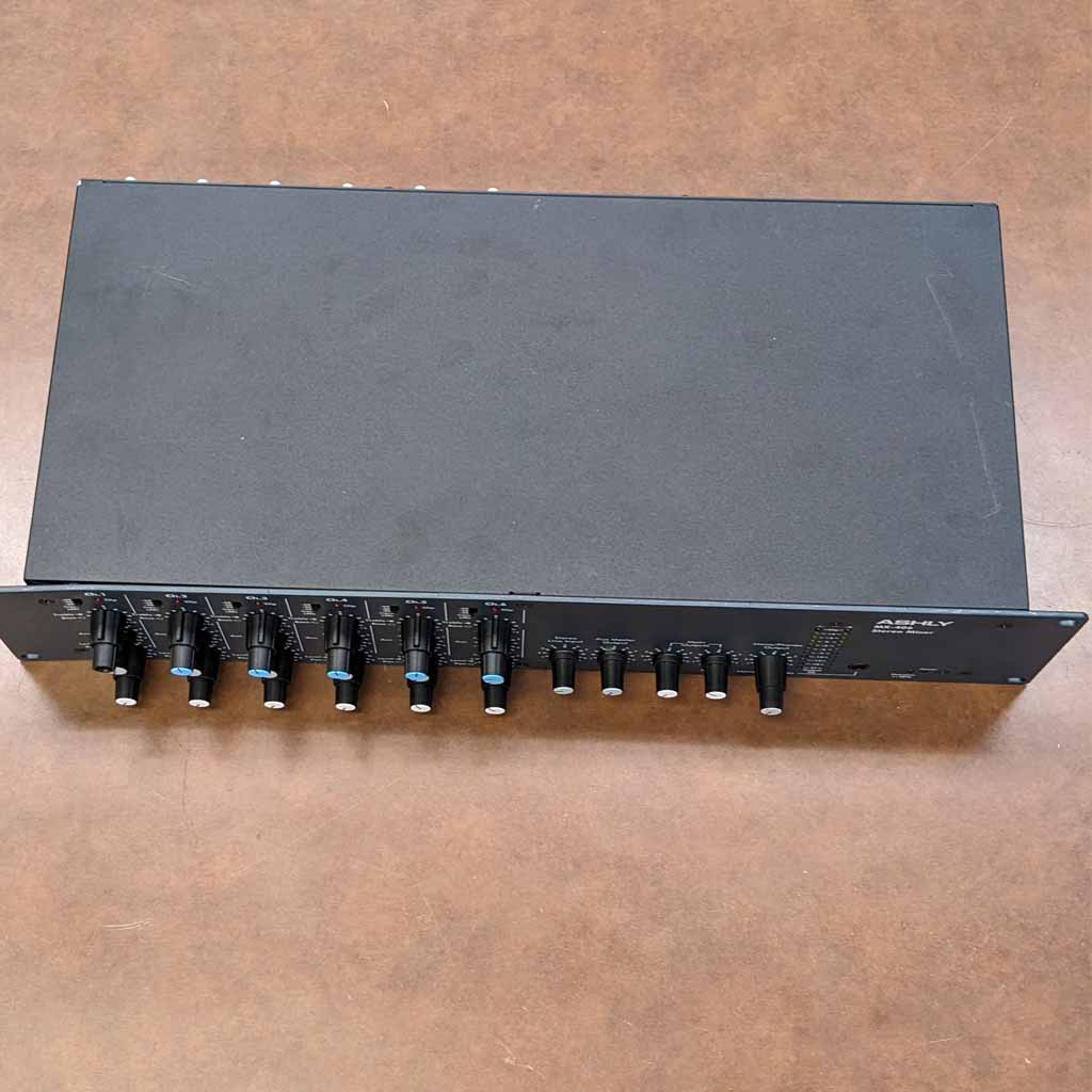 Used Ashly MX-406 Stereo Line Mixer Top View