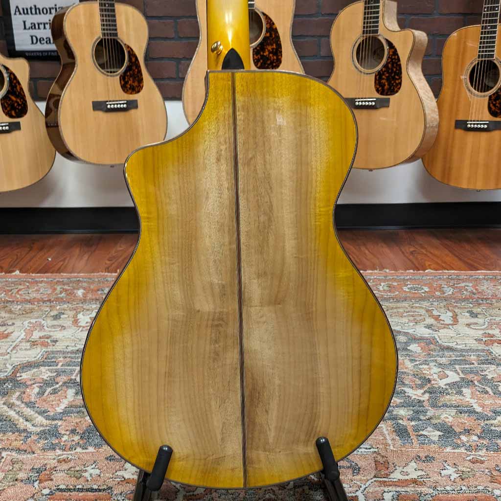 Used Breedlove Organic Artista Acoustic Electric Guitar Back Facing Body
