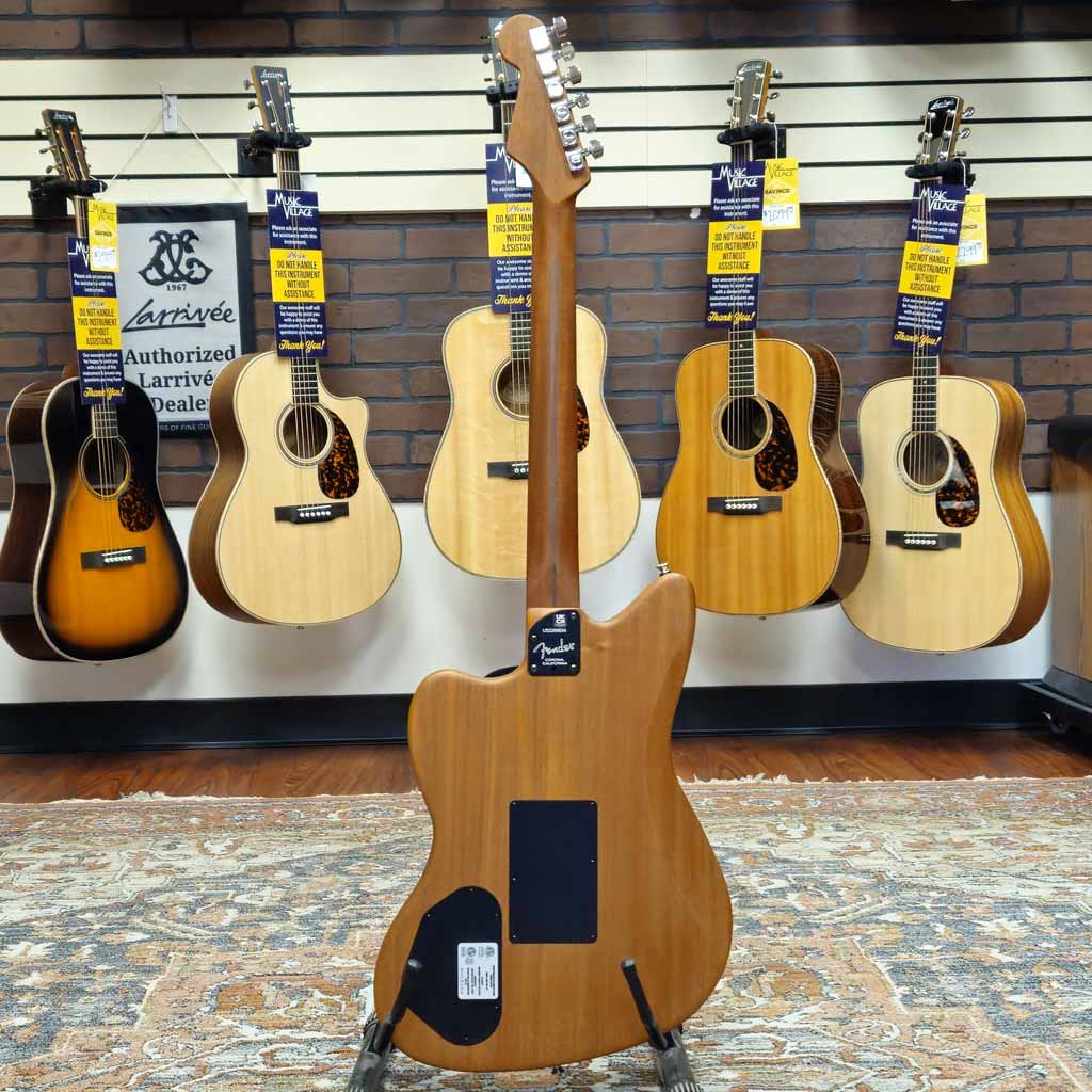 Used Fender American Acoustasonic Jazzmaster Acoustic Electric Guitar with Case