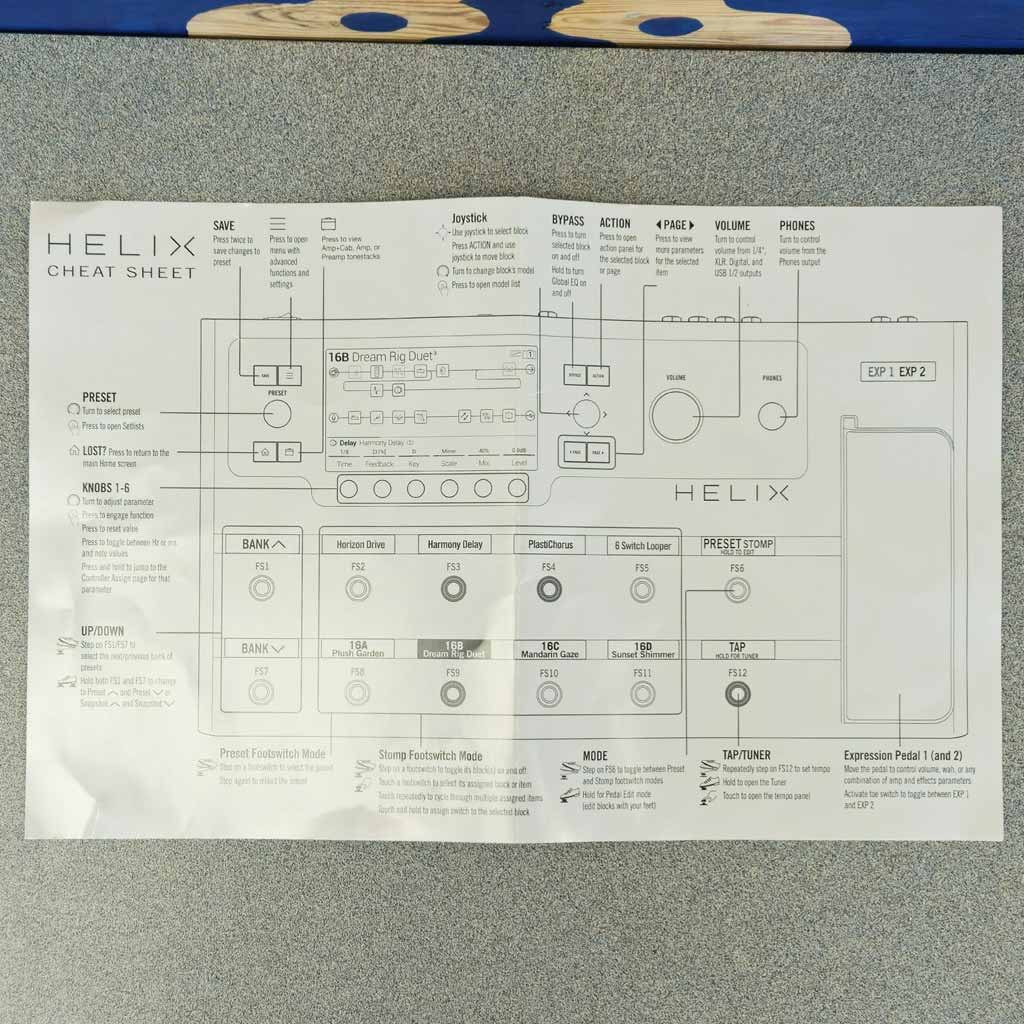 Used Line 6 Helix Floor Multi-Effects Guitar Processor