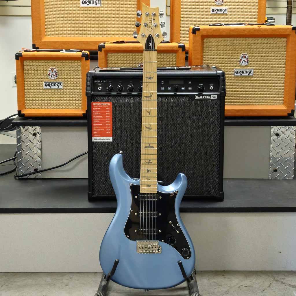 Used PRS SE NF3 Electric Guitar Ice Blue Metallic