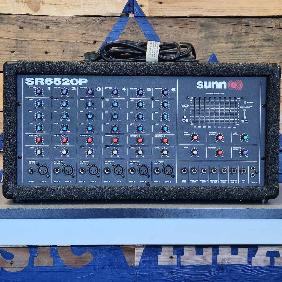 Used SUNN SR6520P Powered Mixer