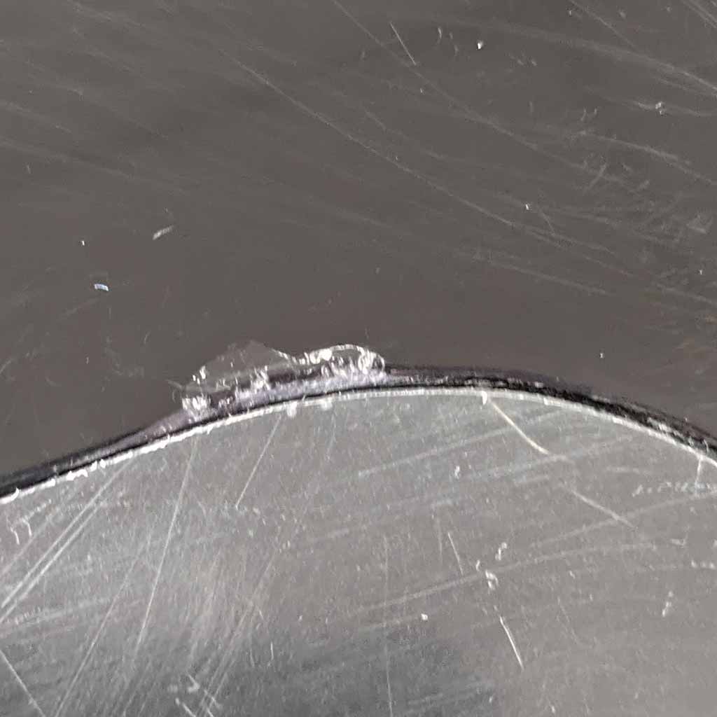 Used Schecter Omen-5 5 String Bass Guitar View of Damage