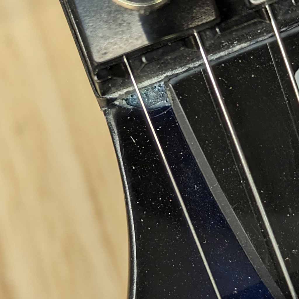 Used Shecter Omen Elite 6 Floyd Rose Electric Guitar Main  View of Chip