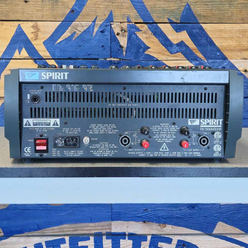 Used Spirit Powerstation 350 Powered Mixer With Case