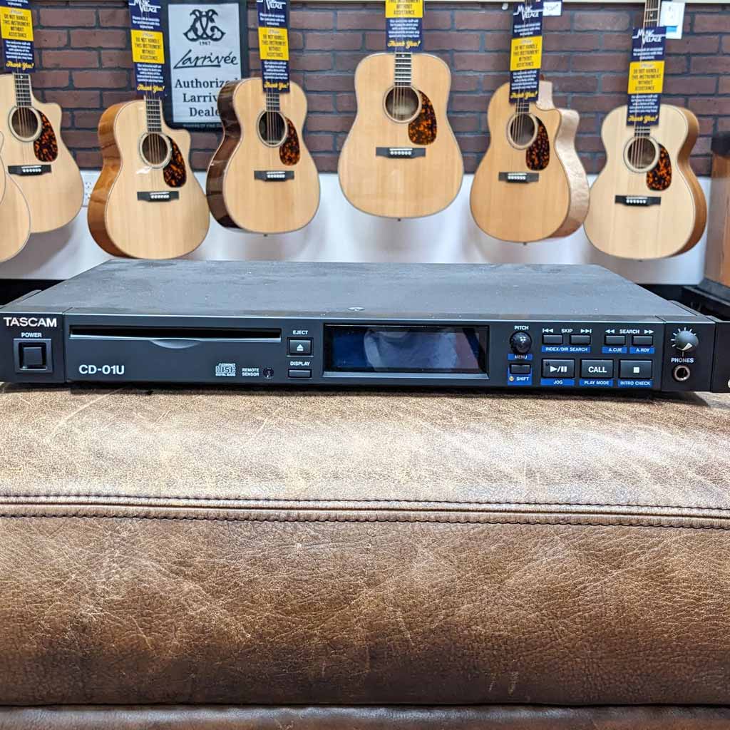 Used Tascam CD-01U Rackmount CD Player Front View