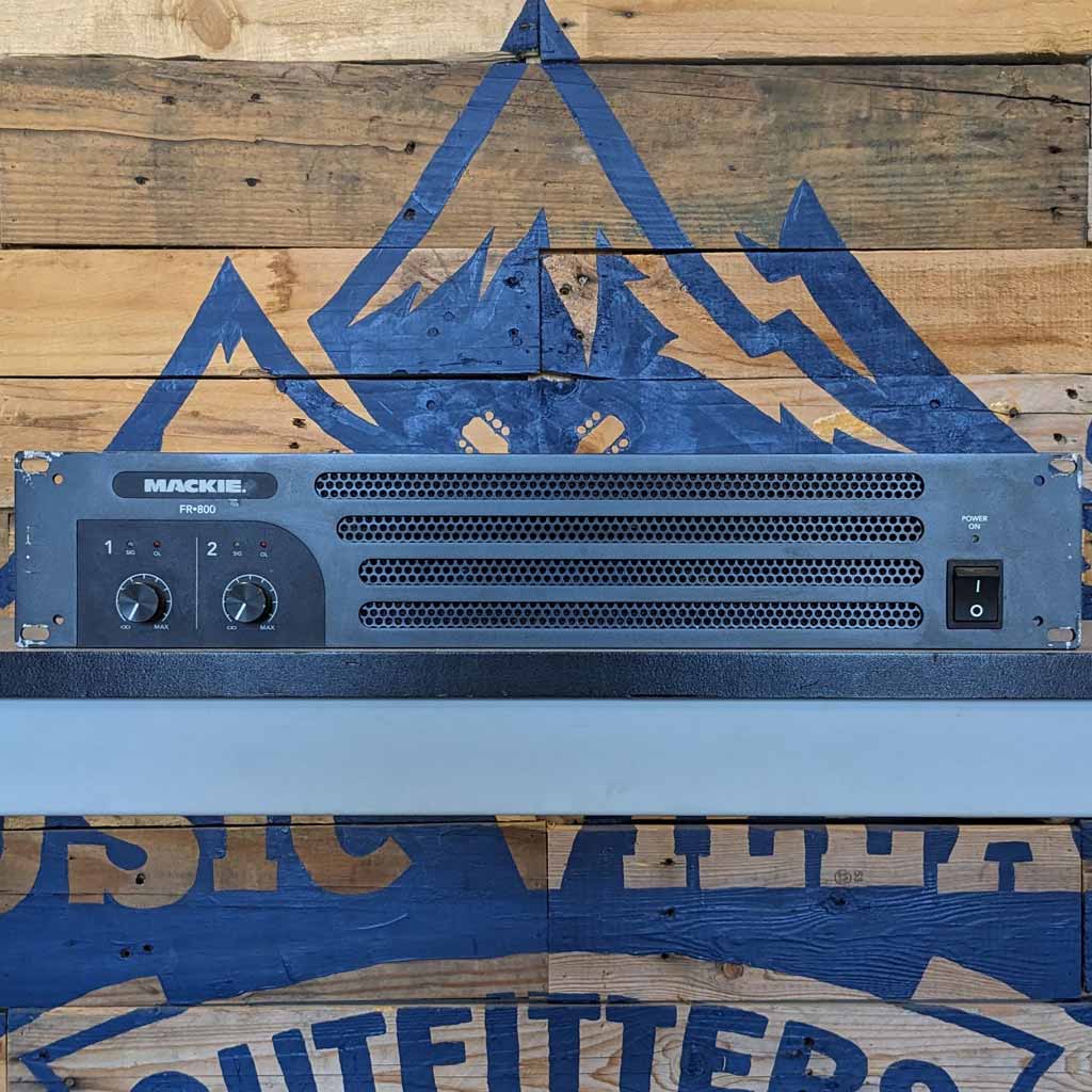 Used Mackie FR-800 2-Channel Stereo Power Amplifier Mackie Power