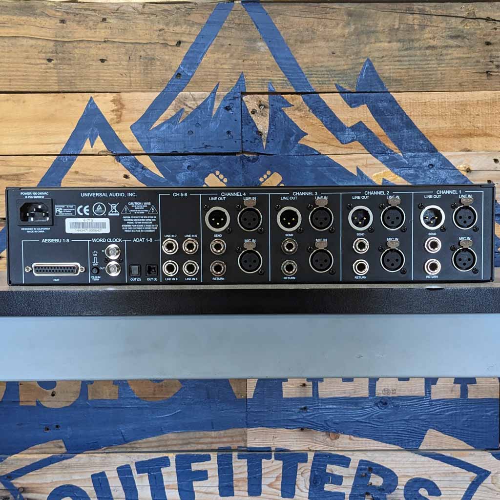 Used Universal Audio 4-710d Mic Pre-Amp Universal Audio Preamp/DI This Universal  Audio 4-710d four channel mic preamp is the perfect choice if you are  looking to add some extra tone to your