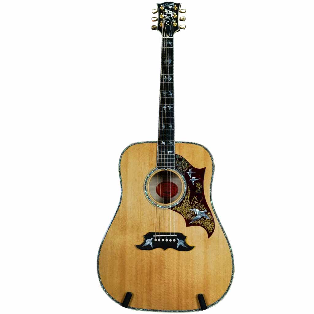 Used Gibson Custom Shop Doves In Flight Dreadnought Acoustic Guitar