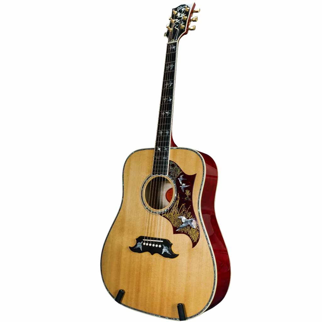 Used Gibson Custom Shop Doves In Flight Dreadnought Acoustic Guitar