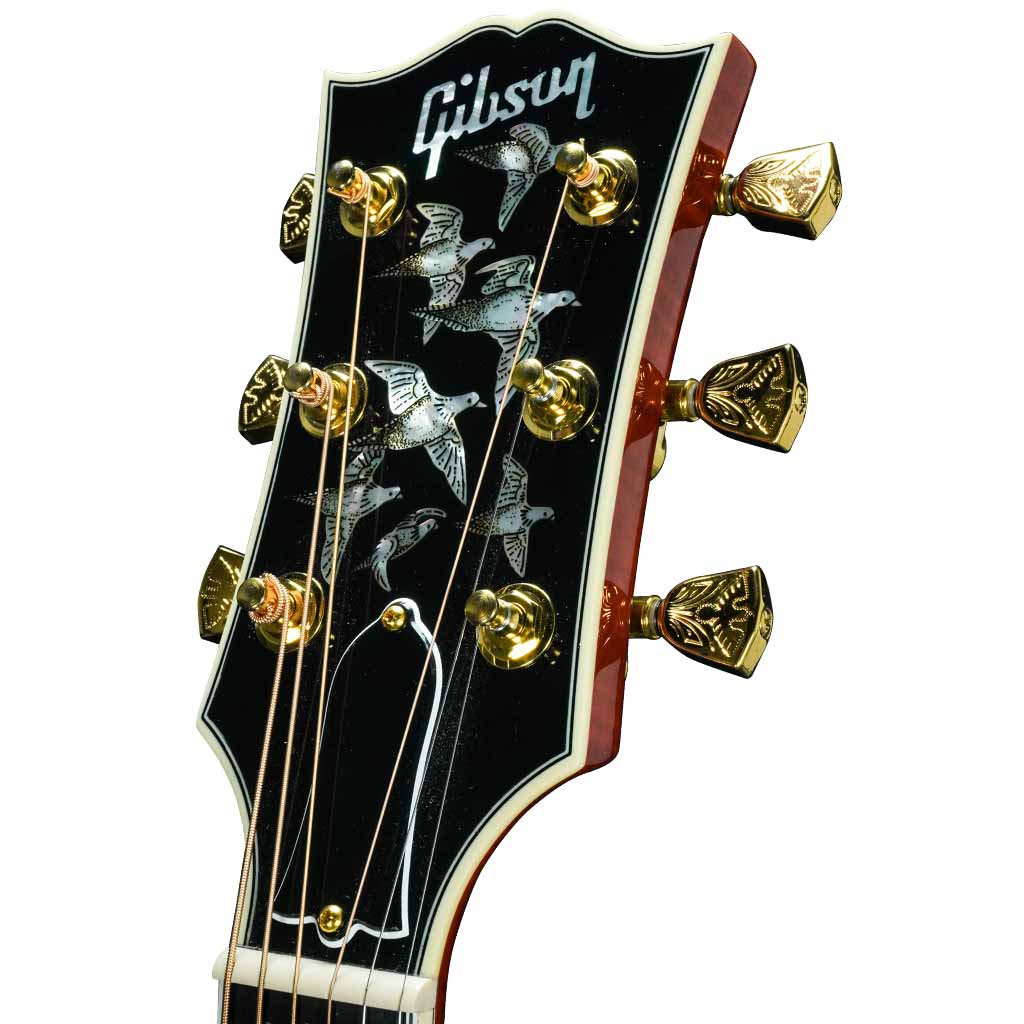 Used Gibson Custom Shop Doves In Flight Dreadnought Acoustic Guitar