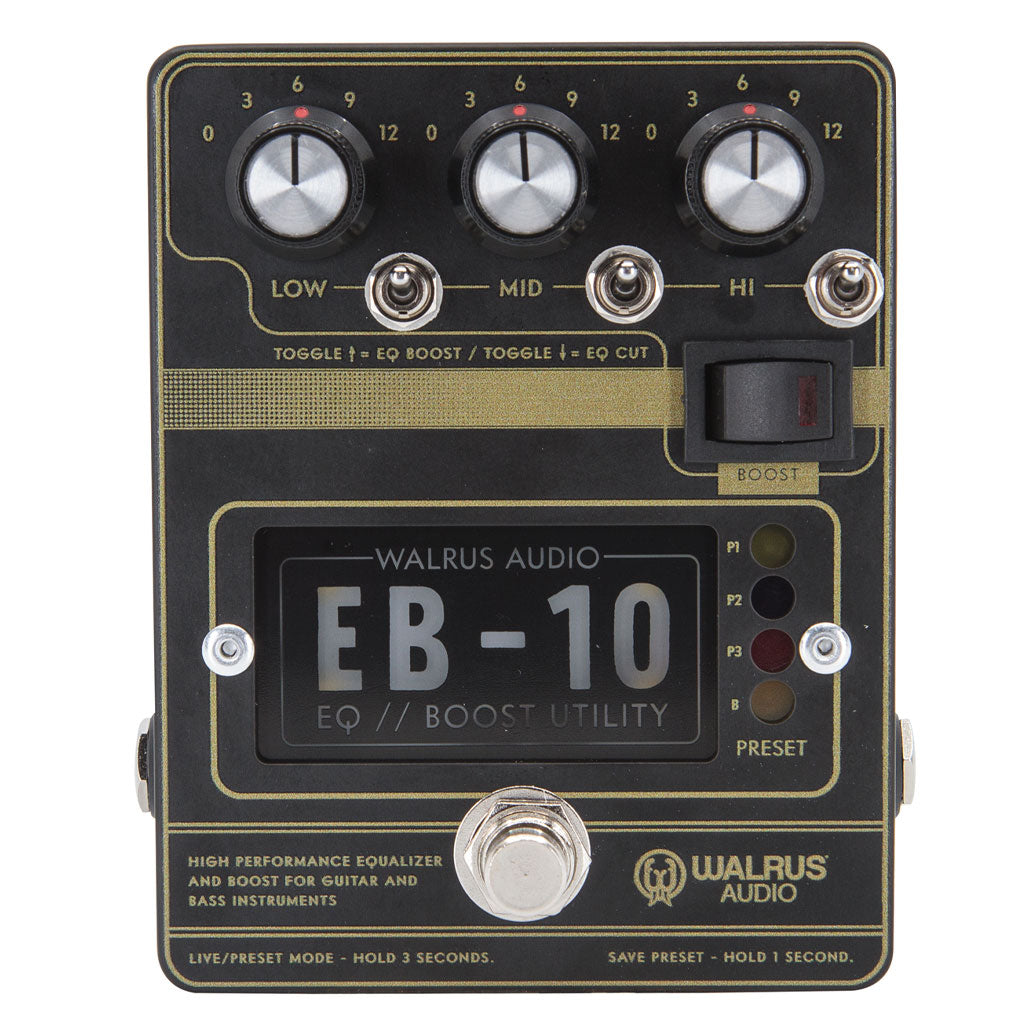 Walrus Audio EB-10 Preamp/EQ/Boost Effects Pedal