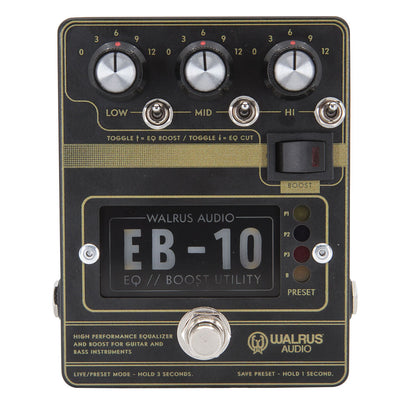 Walrus Audio EB-10 Preamp/EQ/Boost Effects Pedal
