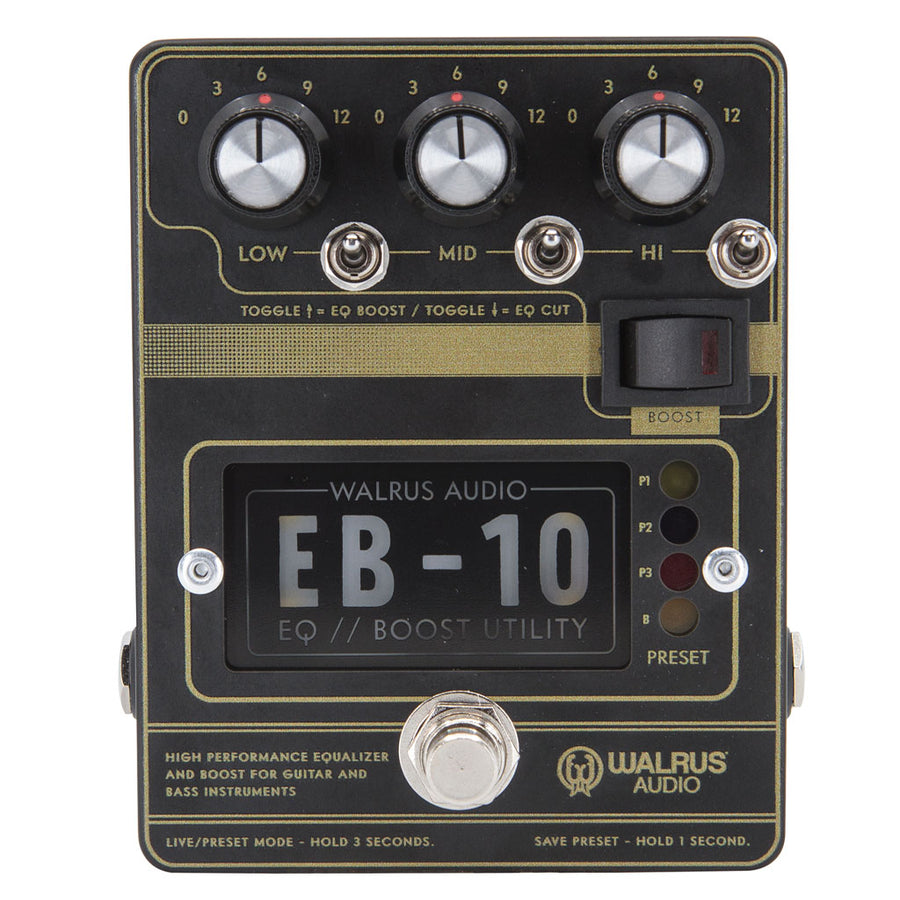 Walrus Audio EB-10 Preamp/EQ/Boost Effects Pedal